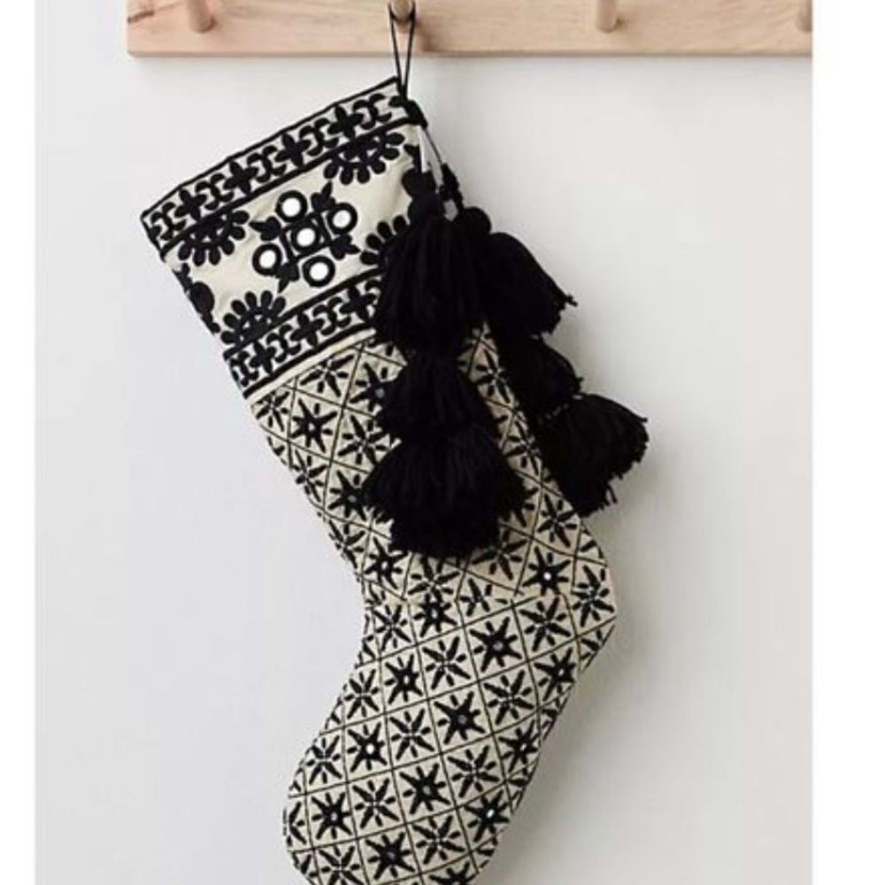 New Free People one holiday lights stocking